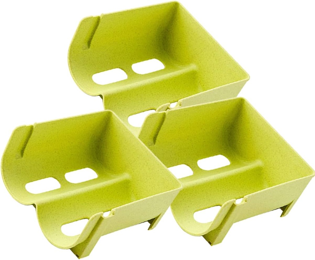 STOBAZA 3pcs Stackable Plastic Beverage Can Organizer Multi-functional Refrigerator Holder for Beer Soda and Wine Design for Kitchen and Pantry Storage