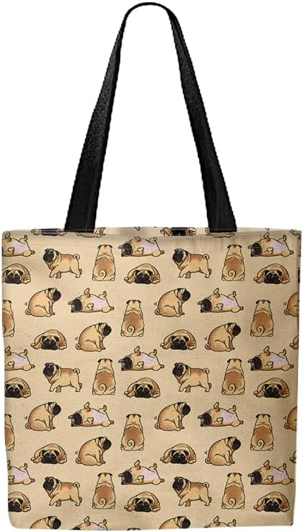 WIRESTER Big Tote Bag With Inner Pocket, Reusable Canvas Tote Bag for Women Girl, Beach Bag, Grocery Shopping Bag, Travel Bag