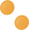 Pyrex 7401-PC 3 Cup Lemon Drop Yellow Food replacement Lid (2-Pack) - Made in the USA