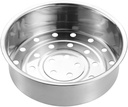 Steamer Basket 5-6L Stainless Steel Steaming Rack Stand Thicken Steam Basket Food Steamer for Rice Cooker Warmer Kitchen Cookware Silver Shelf (Color : Silver, Size : 22.5x22.5cm)