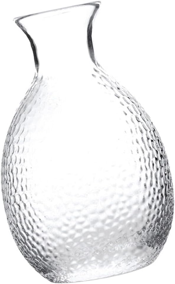 BESTonZON Handmade Japanese Sake Pot Decanter Warmer Mug Sake Set Glass Bottle Home Decor