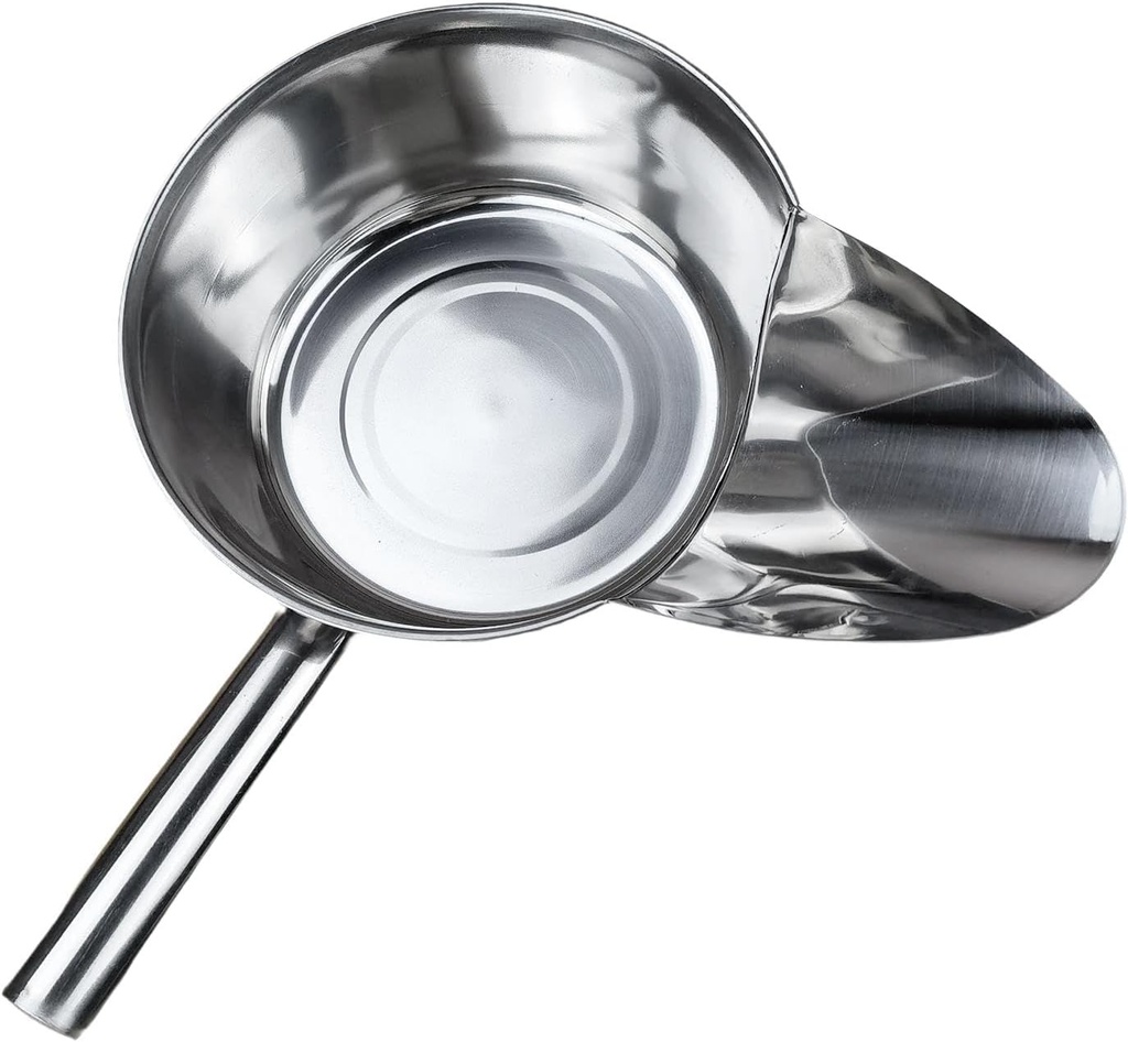 Stainless Steel French Fry Scoop Popcorn Scoop Utility Scoop Chip Popcorn Bagger French Fry Bagger Scoop for Ice Nuts Snacks 21cm Left(18cm Left)