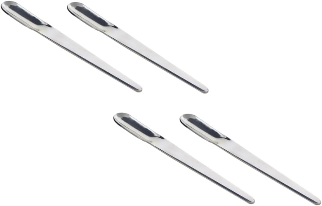 Mobestech 4pcs Stainless Steel Mini Coffee Spoons Practical Espresso Stirring Spoons for Tea Dessert Sugar Cream Mixing Kitchen Utensils for Home Use