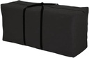 Patio Cushion Storage Bag 68 Inch Extra Large Waterproof Outdoor Pillow Storage Cover for Garden Furniture Cushions Protection Water Resistant, Black