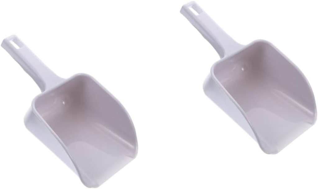 2pcs Lightweight Ice Scoop for Baking Cooking Comfortable Grip Smooth Finish Kitchen Gadget for and Flour Practical Storage