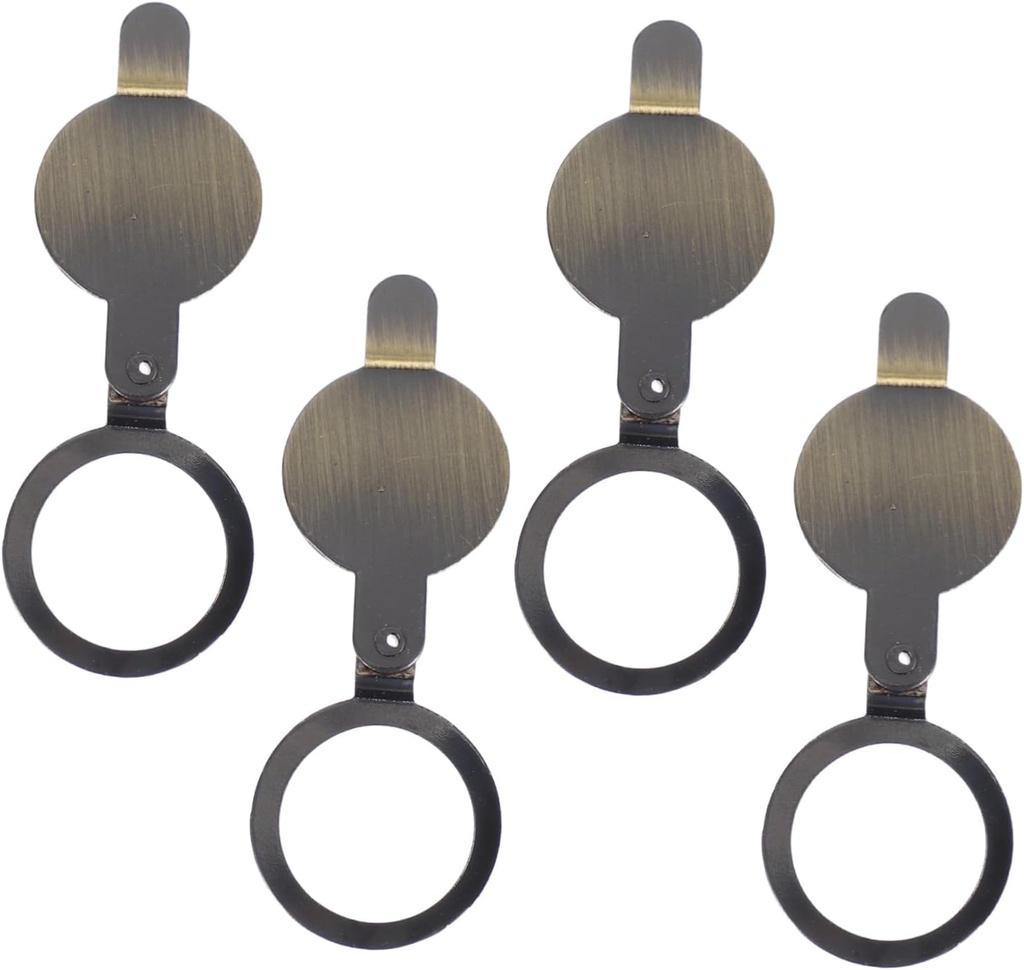 4Pcs Copper Door Viewer Security Covers Privacy Peephole Protectors for Home Apartment Effortless Installation High Definition View Prevent Unauthorized Viewing