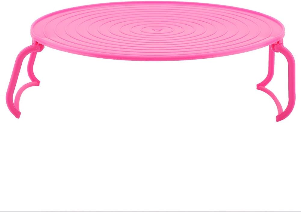 Microwave Plate Rack, Multifunctional Plastic Steaming Tray, Red, Kitchen Baking Layered Cooking Accessory