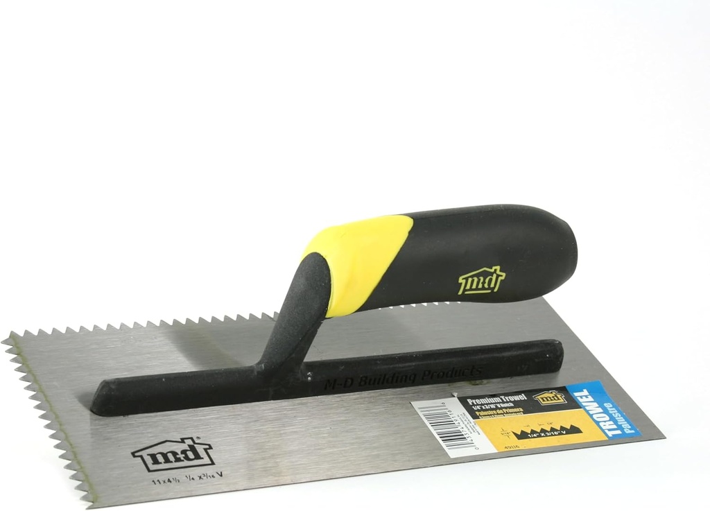 M-D Building Products 49116 1/4 in. x 3/16 in. Premium V Notch Trowel