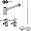 Kingston Brass CC53301DLTRMK1 Concord Vessel Sink Plumbing Supply Combo Kit, 30-Inch, Polished Chrome