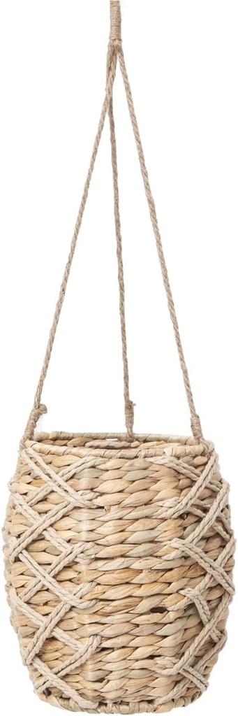 Gourd Grass Woven Hanging Basket, Hand-Woven Storage, Front Door Flower Basket, Home Decor Storage for Home, Kitchen, Garden
