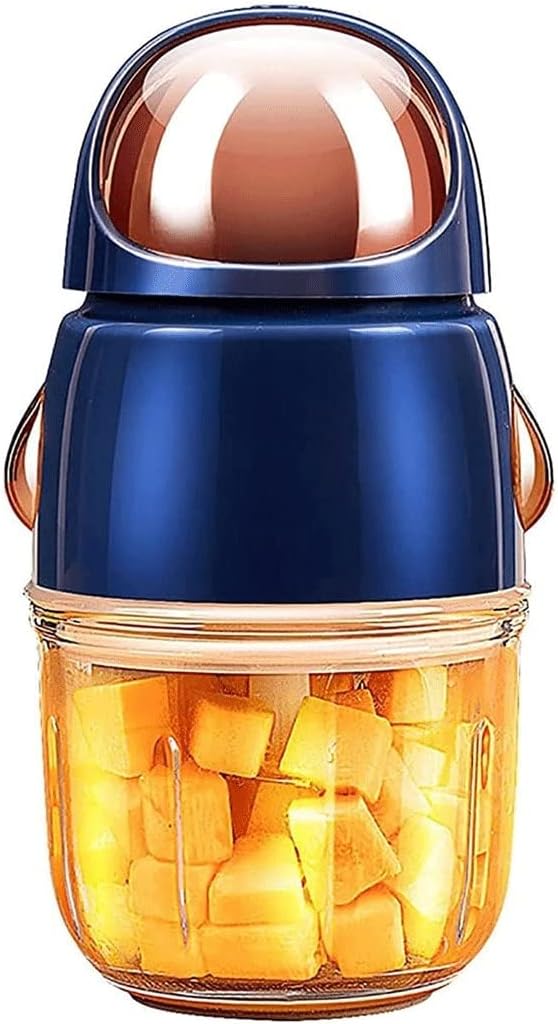 Food Processor, Electric Food Chopper with BPA-Free Glass Bowl for Garlic, Meat, Vegetables, Fruits and Nuts, 4 Blades and 2-Speed Adjustable, 200W