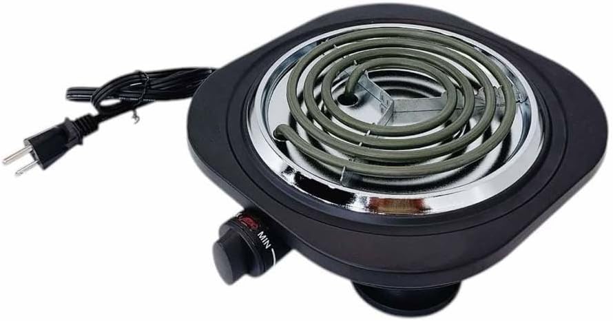 1000 Watts Single Electric Burner Single Electric Stove Burner Adjustable Temperature