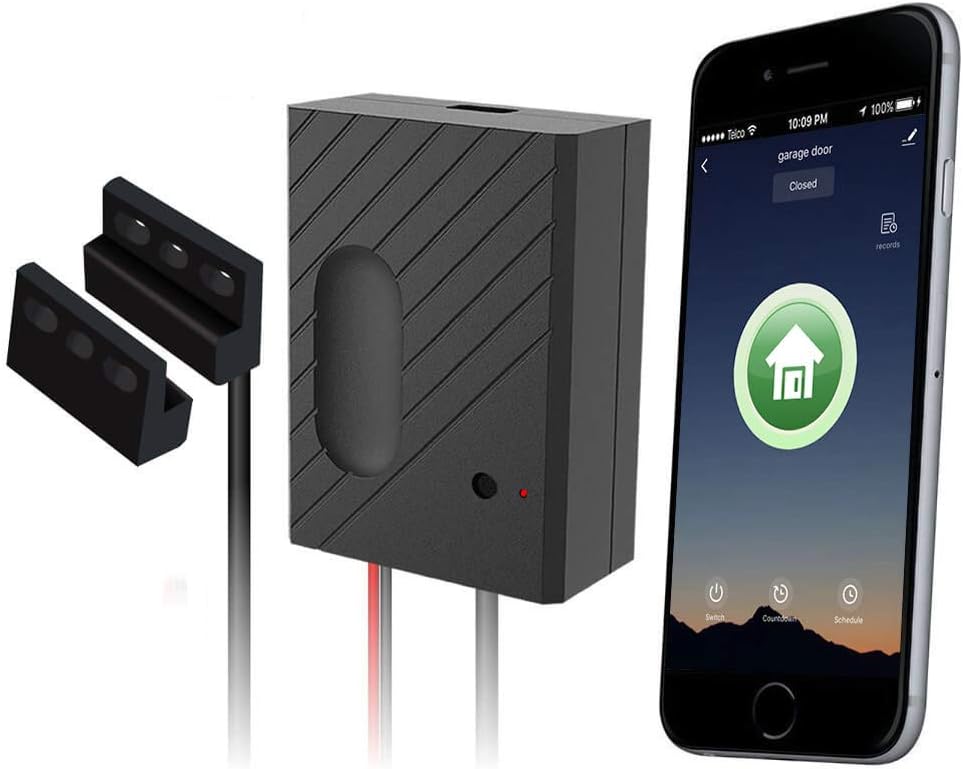 EACHEN Wireless WiFi Remote Control Garage Door Opener Smart Inching Relay Switch Work with TUYA/Smart Life APP