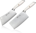 Cangshan L1 Series 2-Piece Cleaver Set, Forged German Steel (White)