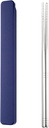 Reusable Chopsticks with Case, 304 l Stainless Steel Travel Chop Sticks, Japanese Chinese Korean Chopsticks for Bento box, Picnic, Office, Dishwasher Safe, 9 in Blue 1