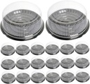 20Pcs Round Cake Boxes with Lid Portable Baking Containers for Birthday Wedding Shower Dust and Insect Protection Easy to Assemble Lightweight Packaging