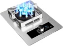 43cm Gas Stove,8.5KW Kitchen Counter Top Stove,Gas/LP Gas Conversion Stove,Cast Iron Pot Rack,with Flameout Protection,for Home Kitchen(NG)