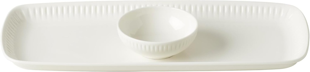 Lenox Profile Tray & Bowl Set, 2.43, White