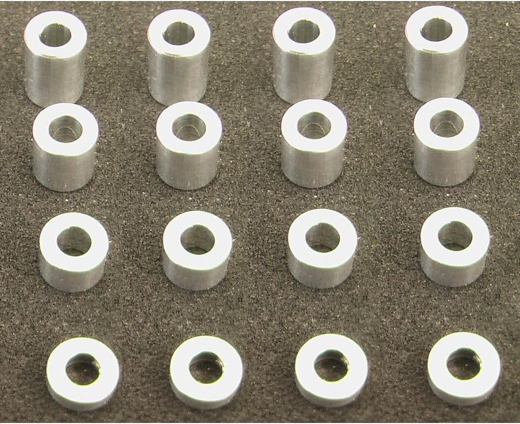 Hot Racing SPC3006 M3 Aluminum Standoff Spacer Set (4X)(2-4-6-8mm)