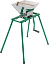 Fruit Crusher, Fruit Grinder Manual With Stand, Stainless Steel FruitS Wine Cider Press Apple Grapes Crusher Juice Maker Juicer 1.85gal, Green