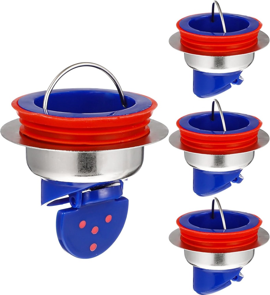 4PCS Drain Backflow Preventer Shower Floor Drain Backflow Preventer One Way Drain Valve Sewer Core for Floor Water Drainage