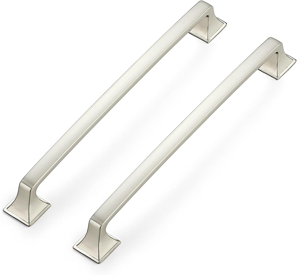 Ravinte 30 Pack Solid 7-1/2" Square Foot Arch Pulls Kitchen Cabinet Handles Brushed Nickel Pulls Silver Dresser Kitchen Cupboard Hardware Handles for Cabinets Cupboard Drawers