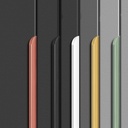 4 Pack Finger Pulls for Cabinets Finger Handles Drawer Edge Tab Pull, Modern Dresser Long Concealed Handles Kitchen Cabinet Hardware (15.75"(400mm),Black)