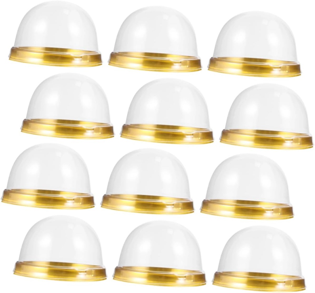 PRETYZOOM 150pcs Dome Dessert Packing Containers Bakery Box for Cakes Pastries -yolk for Parties Dessert Shops Home Baking