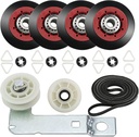 [Newest] 4392067 Dryer Repair Kit and W10837240 Dryer Idler Pulley for Maytag Bravos Whirlpool Duet Kenmore Elite Dryers,with WPW10314173 Drum Roller&661570V Belt&279640 Idler Pulley by TOMOON