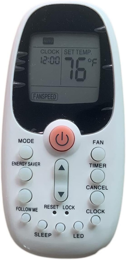 Remote Control Replace for TV/Projector/Audio/Remote Control for Danby DVAC10038E DAC12077EE DVAC10038EE Room Air Conditioner