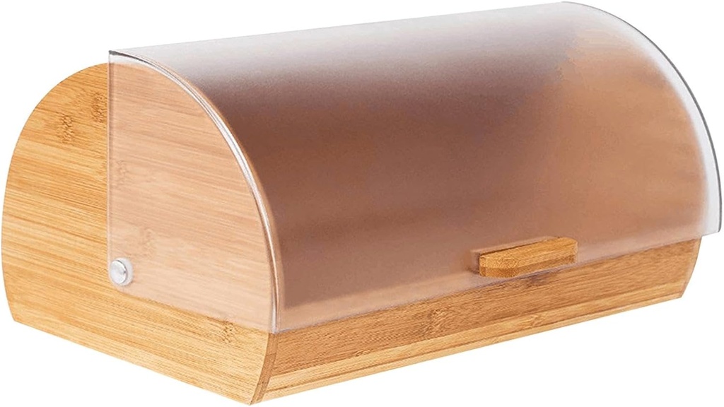 Bamboo Bread Box Storage Holder Versatile Decorative Breadbox Storage Container for Loaves Toast Cookies Farmhouse Home