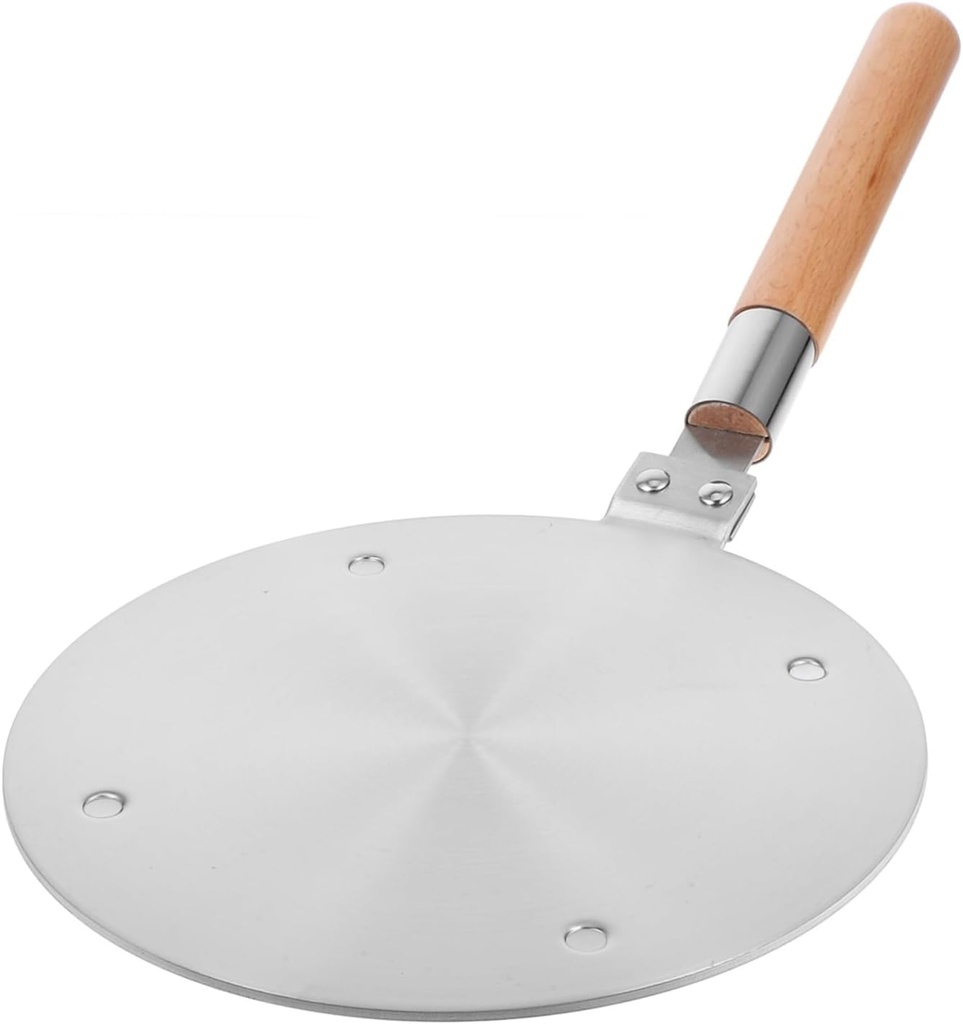 Stainless Steel Heat Diffuser Plate for Induction Cookers and Gas Stoves Kitchen Induction Disk with Handle Even Heat Distribution for Improved Cooking Quality