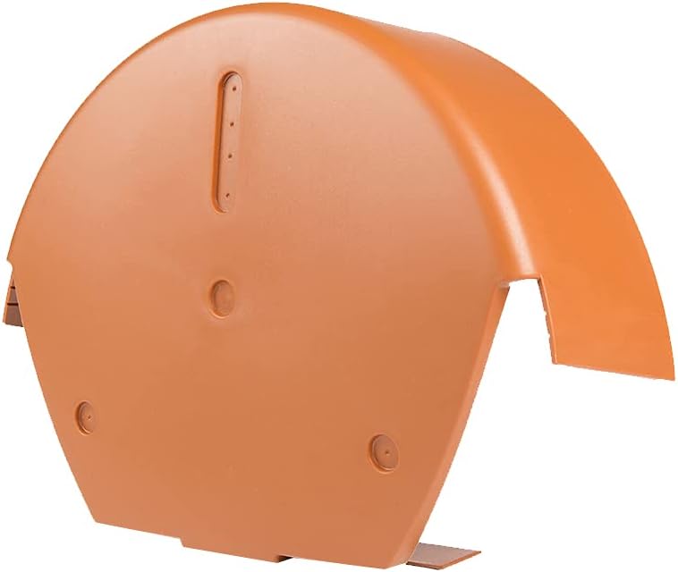 99114 Terracotta Dry Fix Verge System for Profiled Roof Tiles-Round Ridge Cap