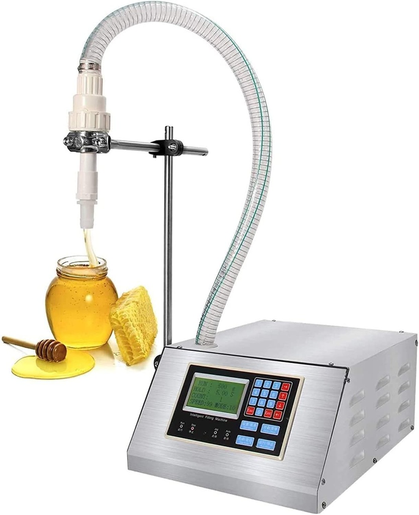 Liquid Filling Machine 17L Bottle Filler Machine Electric Digital Control Diaphragm Pump with Anti-drip Nozzle&Food-Grade Silicone Tube for Perfume/Essential Oil/Juice