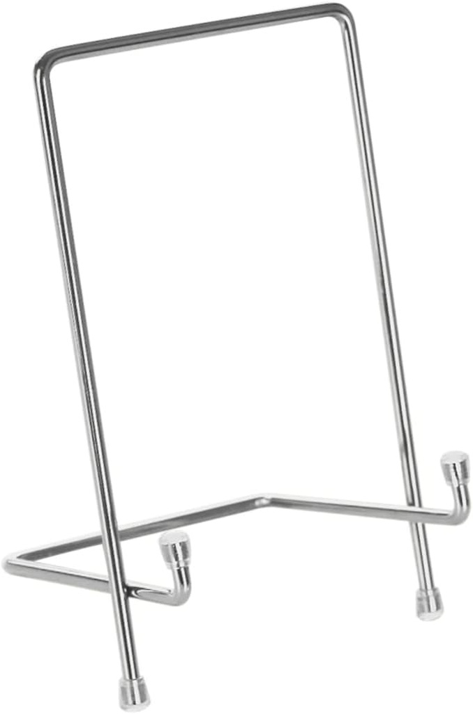 Versatile Metal Display Stand for Photo Frames and Plates Solid Construction Elegant Electroplating Ideal for Artworks Collections Decorative Rack