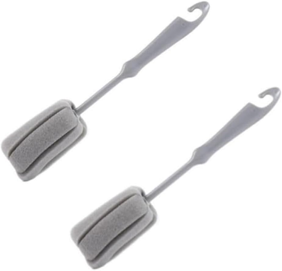 2 Pcs Sponge Cleaning Brushes, Plastic Short Handle Cup Brush Cleaning Brushes for Coffee Cup Mugs Glass Cup