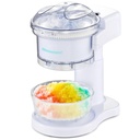 Elite Gourmet NEW Snow Cone & Shaved Ice Maker, ESI1201, Refreshing Slushies, Margaritas, Boba Drinks, Clear Lid & Shaved Ice Serving Bowl, Use Cubed & Bagged Ice, Stainless Steel Shaving Blade, White