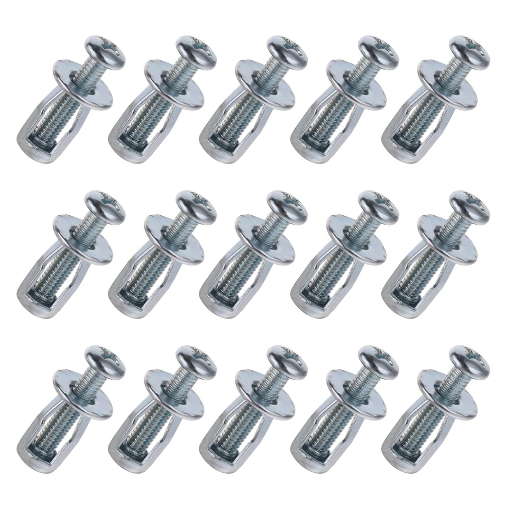 15 Pack Hollow Metal Cavity Fixing Hollow Door Anchor, M4 Nuts for 0-5mm Door Extra Short Hollow Wall Anchors Aluminium cladding Sheet Steel, Iron Sheet