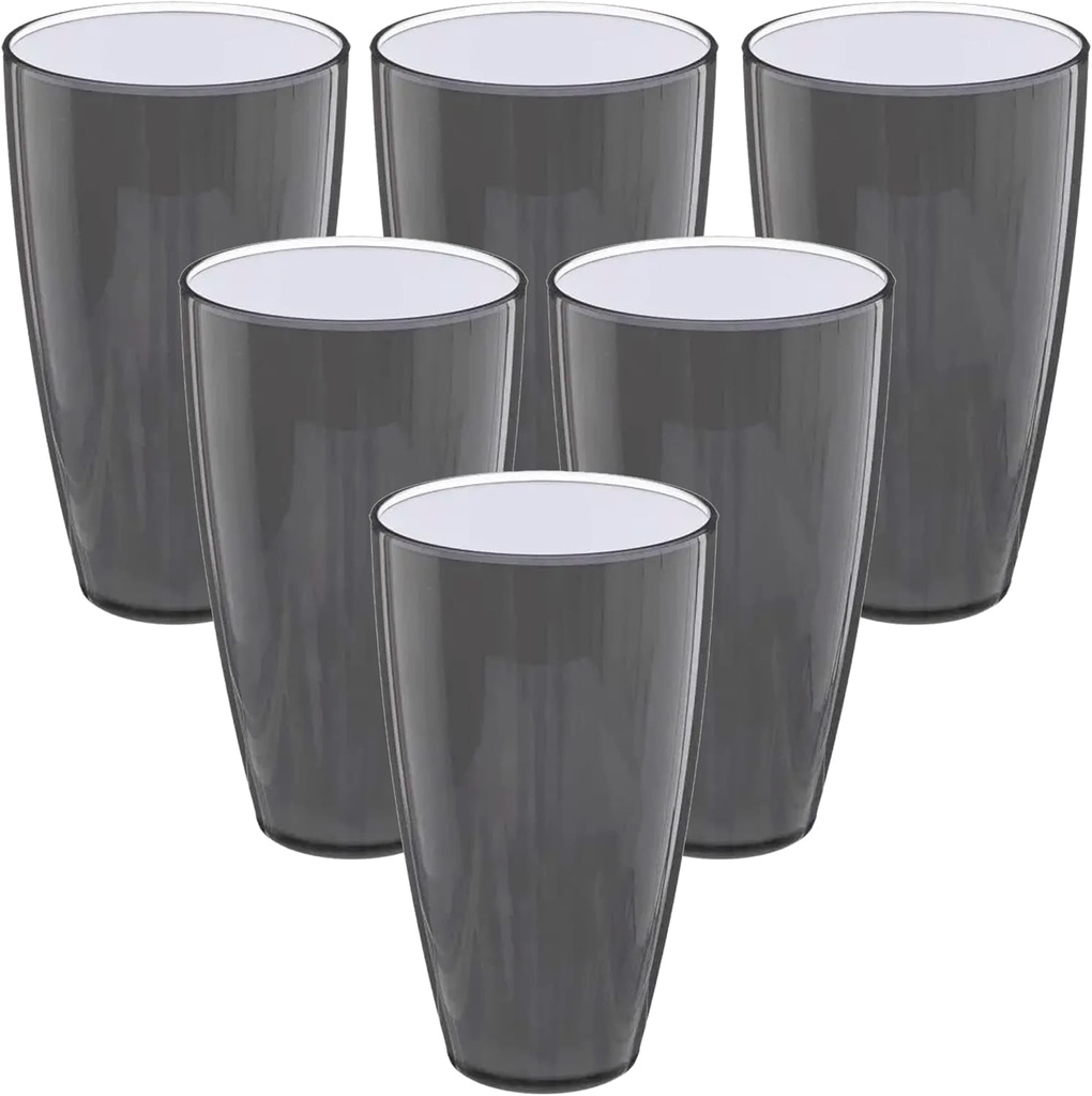 Well Home MOBILIARIO & DECORACIÓN Set of 6 WellHome Grey Glasses