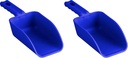 Vikan Remco 63003 Color-Coded Plastic Hand Scoop - BPA-Free Food-Safe Kitchen Utensils, Restaurant and Food Service Supplies, 16 oz, Blue (Pack of 2)