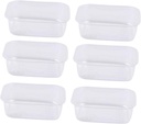 Mobestech 100Pcs Plastic Blister Tray for Moon Cake Mung Bean Sorbet Desserts Packing Inner Tray for Snacks and Baked Goods