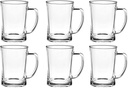 6 Pack Heavy Large Beer Glasses with Handle - 22 Ounce Glass Beer Steins, Traditional Beer Mug glasses Set