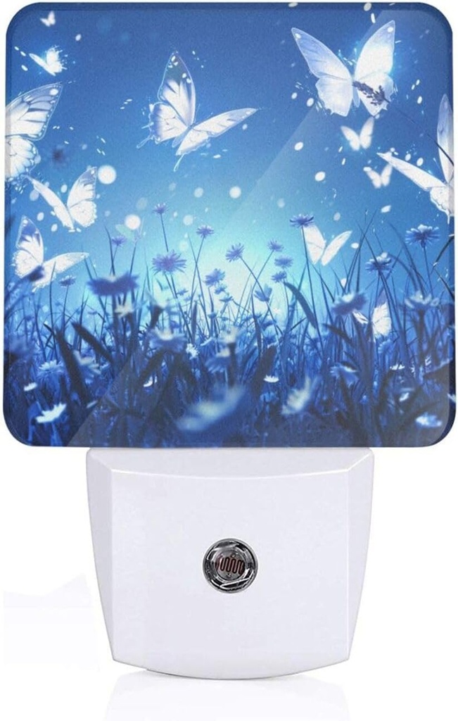 Led Night Light, Night Garden Butterfly Decorative Plug in Nightlights,with Smart Auto Dusk to Dawn Night Light for Bedroom, Kitchen, Nursery, Bathroom