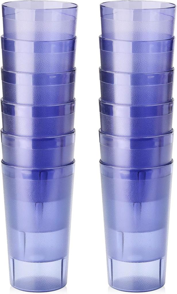 New Star Foodservice | Restaurant-Grade Beverage Tumblers (Blue (Set of 12), 12 oz)