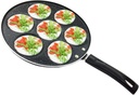 Non-Stick Mini Crepe Maker, Marble Material, 7-Mold Pancake Griddle, Easy to Use, Healthy Cooking