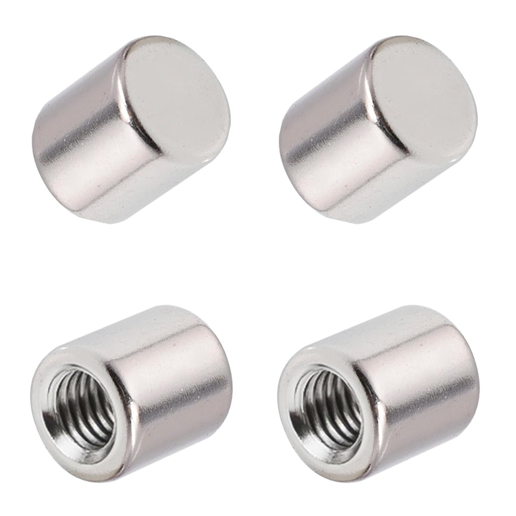 LOUSACE 4Pack Screw Caps for Bathroom Vanity Light Fixtures Brushed Nickel M4 Bathroom Light Fixture Cap Nuts Replacement Lamp Knob Nuts Lamp Lock Up Screw Top Lamp Finals Decorative Hardware Kit