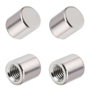 LOUSACE 4Pack Screw Caps for Bathroom Vanity Light Fixtures Brushed Nickel M4 Bathroom Light Fixture Cap Nuts Replacement Lamp Knob Nuts Lamp Lock Up Screw Top Lamp Finals Decorative Hardware Kit