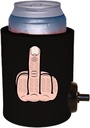 Middle Finger Shotgun Can Coolie (1, Black)