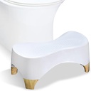 Toilet Stool,Toilet Squatting for Adults,Poop Stool,Toilet Squat for Bathroom,Potty Stool for Adults Kids(7",White Color)