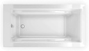 MAAX 105571-000-001 Optik Acrylic End Drain Freestanding Bathtub, 60-in L x 32-in W x 23-in H, White
